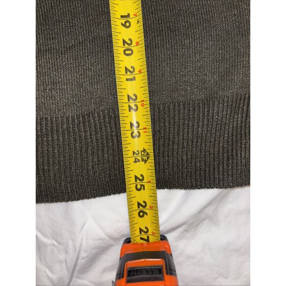 Sweet Romeo Skull Sweater Womens Medium Olive Green w/Black Skull Emo Mallgoth - Picture 6 of 6